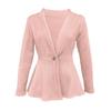 Autumn and Winter Women's New Thickened Jacquard Texture Single-button Slim Long-sleeved Jacket
