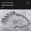 Stainless Steel Deepened Quantitative Spoon - Long Handle, Ounce Measure, Multiple Sizes, Ideal for Soups and Juices.