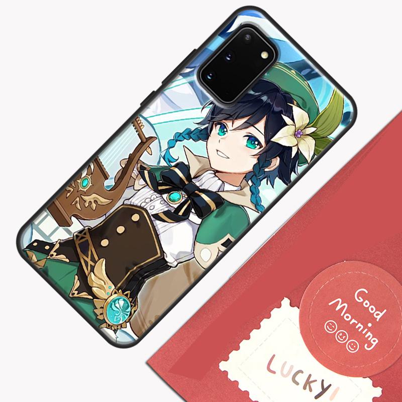 Genshin Impact Venti Phone Case For Samsung Galaxy S25 Ultra S20 S21 S22 S23 S24 Plus S9 S10 S24 FE Cover Shell