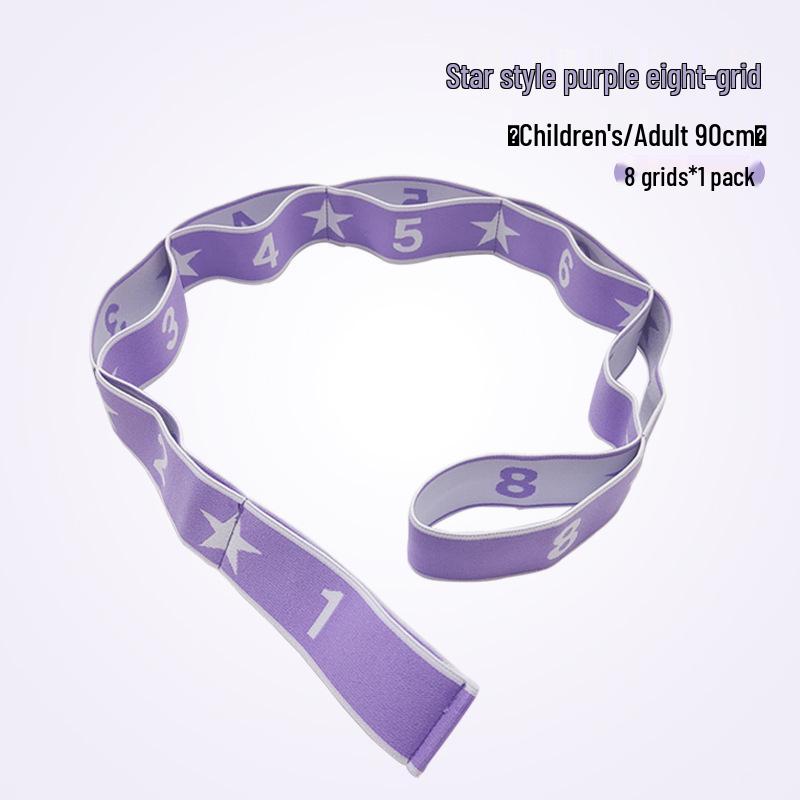 Kids' 8-Grid Stretch Band: Dance & Yoga Elastic Resistance Band