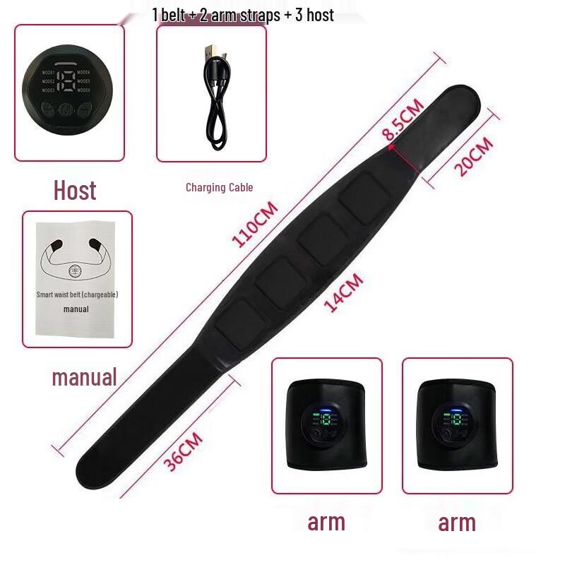 Longchan EMS Fitness Belt & Abdominal Muscle Stimulator