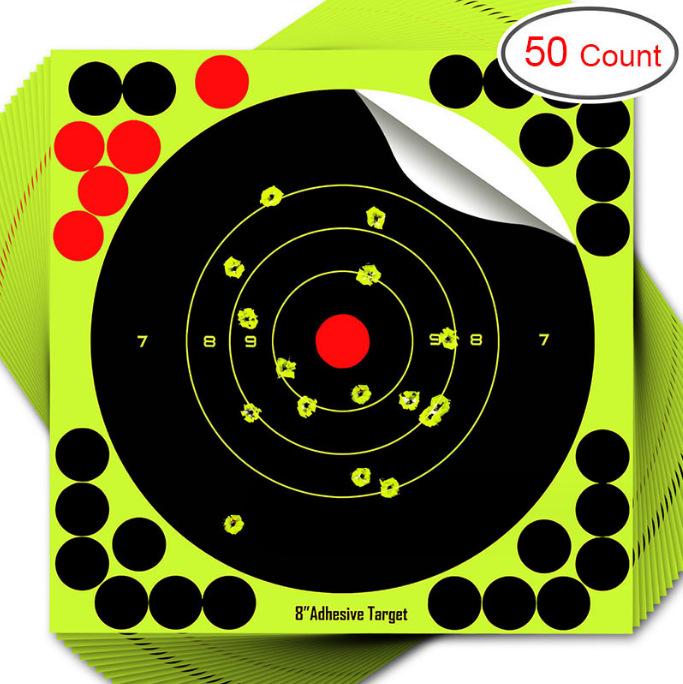 Fluorescent Green Self-Adhesive Shooting Target Stickers for Aiming
