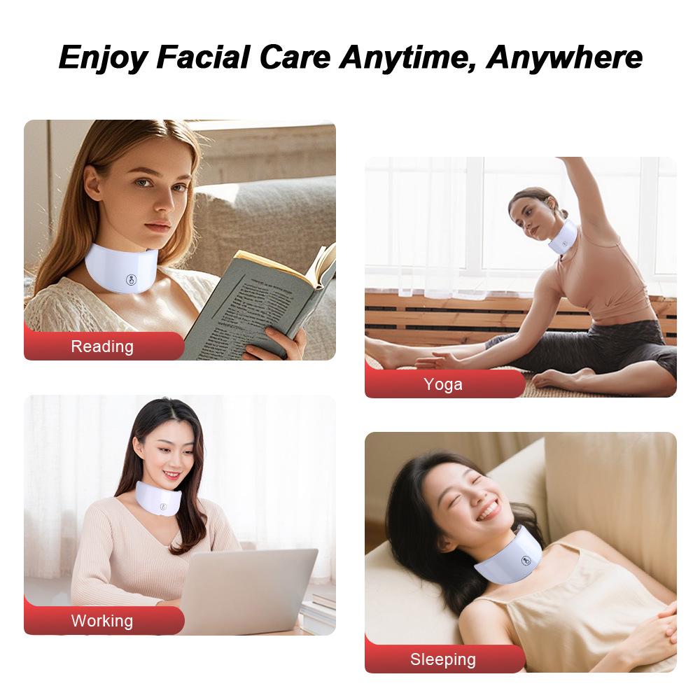 LED Colorful Photon Neck Rejuvenation Device - Fade Neck Lines and Protect Neck & Shoulders
