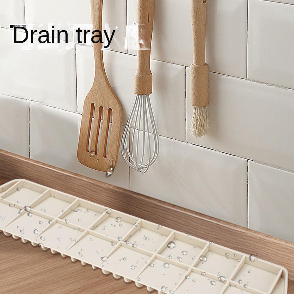 Rutschfester Spülbeckenschutz mit Schrägdesign Küchenspülbecken-Halter Tablett Neues Seifenregal für das Badezimmer