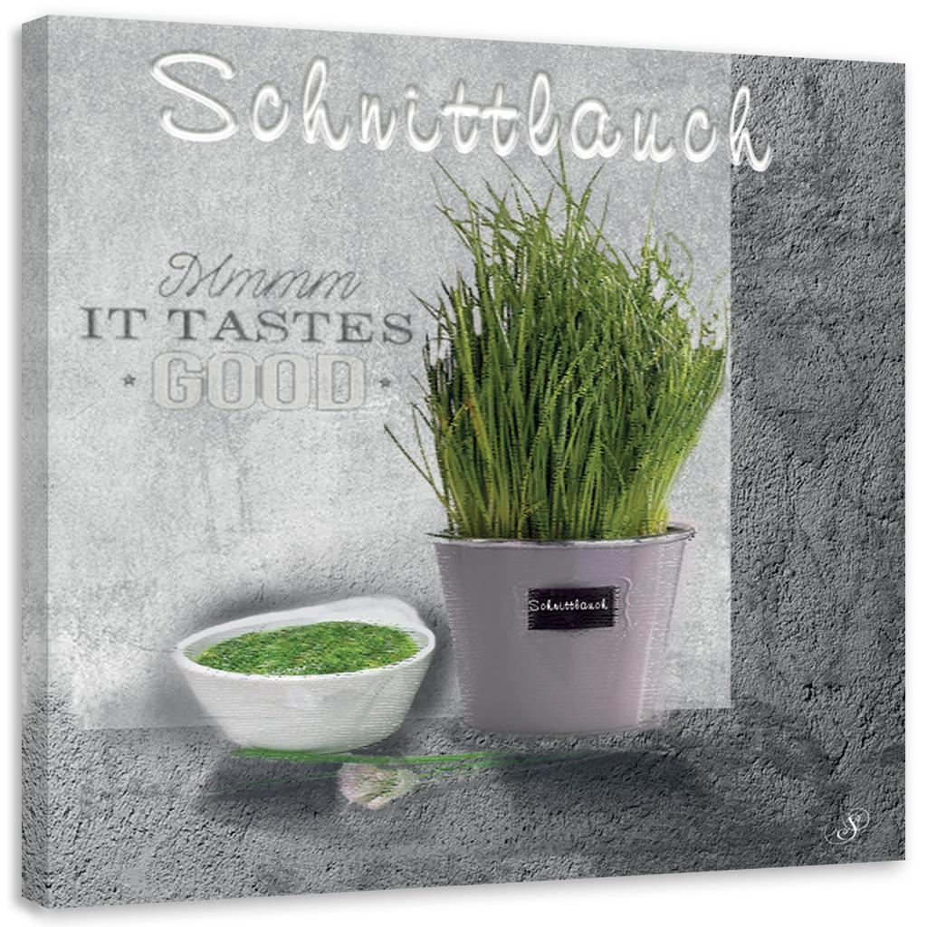 Canvas print, Chives spices for the kitchen