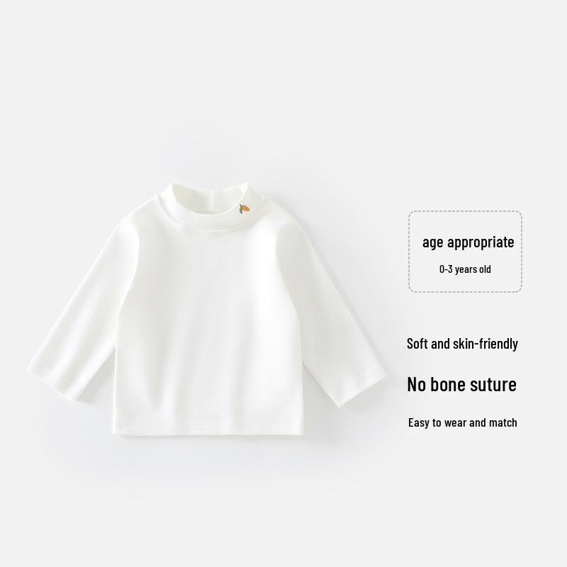 Children's High Neck Base Layer Top for Spring, Autumn, and Winter - Suitable for Infants and Toddlers (Boys & Girls).