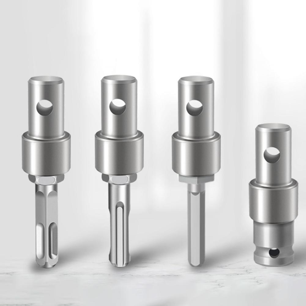 Metal Adapter For Power Tools Earth Auger Sliver Earth Auger Adapter Round Handle Type Electric Wrench Compatible