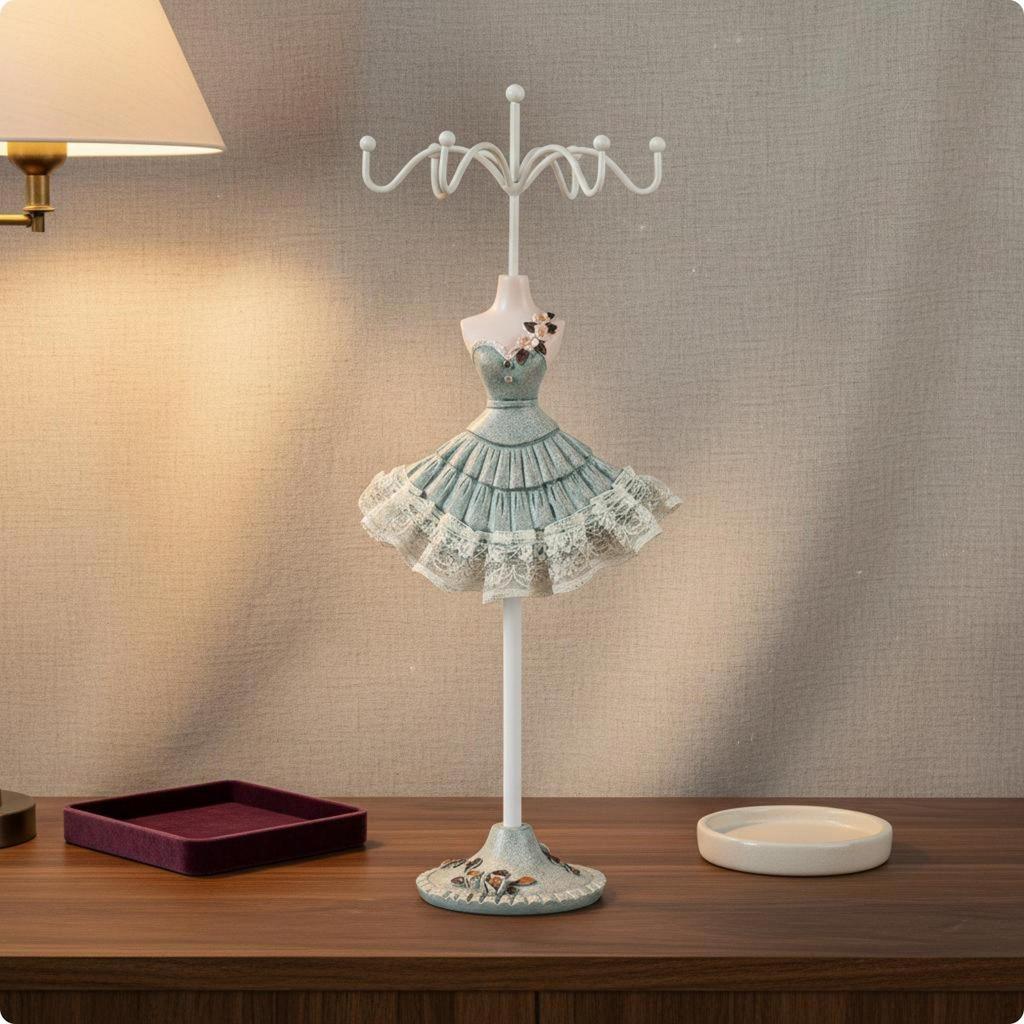 Mannequin Jewelry Stand Decorative Earring Necklace Holder Sophisticated Tree Display for