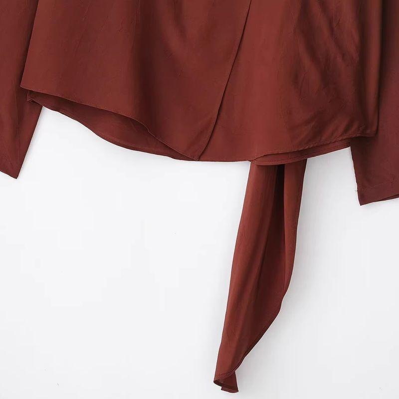 Araltay New Arrival Fashion Style Women's Clothing Fashion All-Match Minimalist Casual Style Bow Tie Neckline Elegant Smock Top