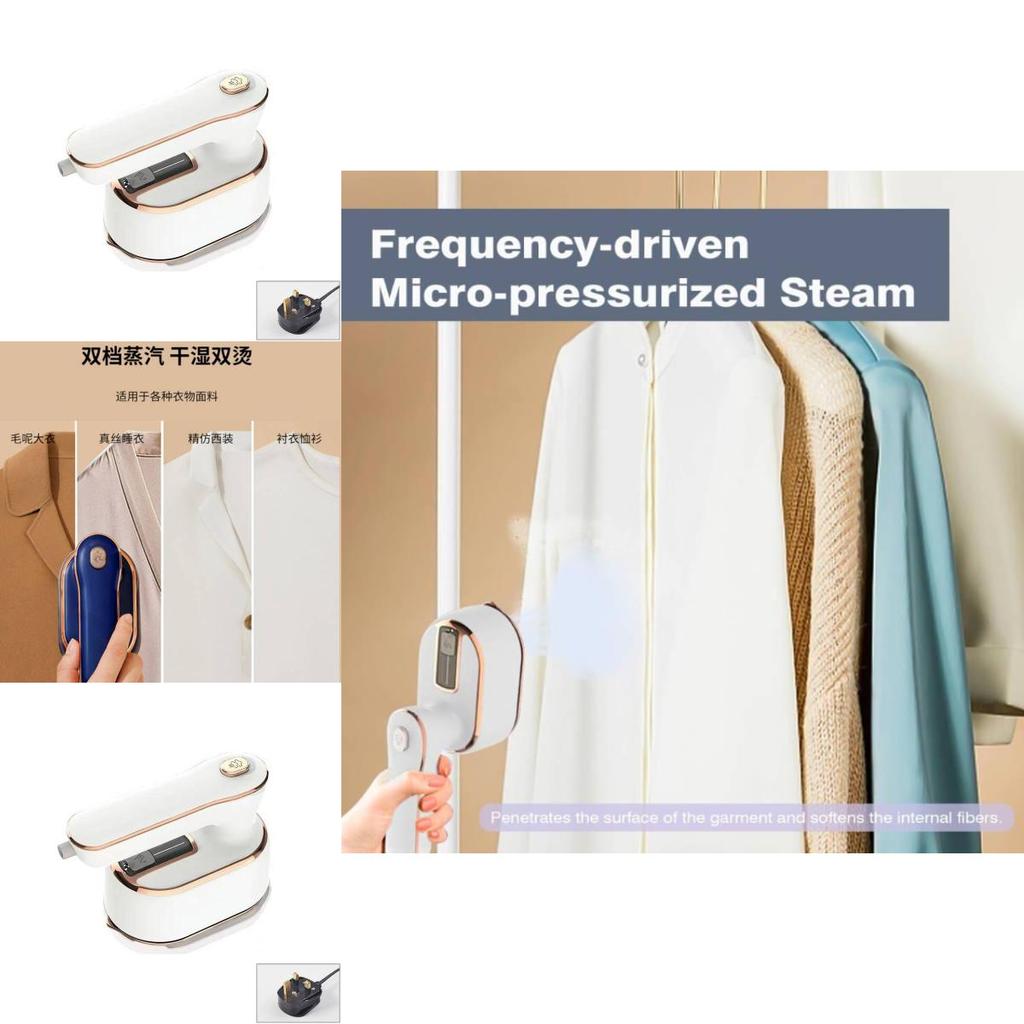 Portable Foldable Handheld Iron Steamer With Adjustable Temperature For Travel And Home Use
