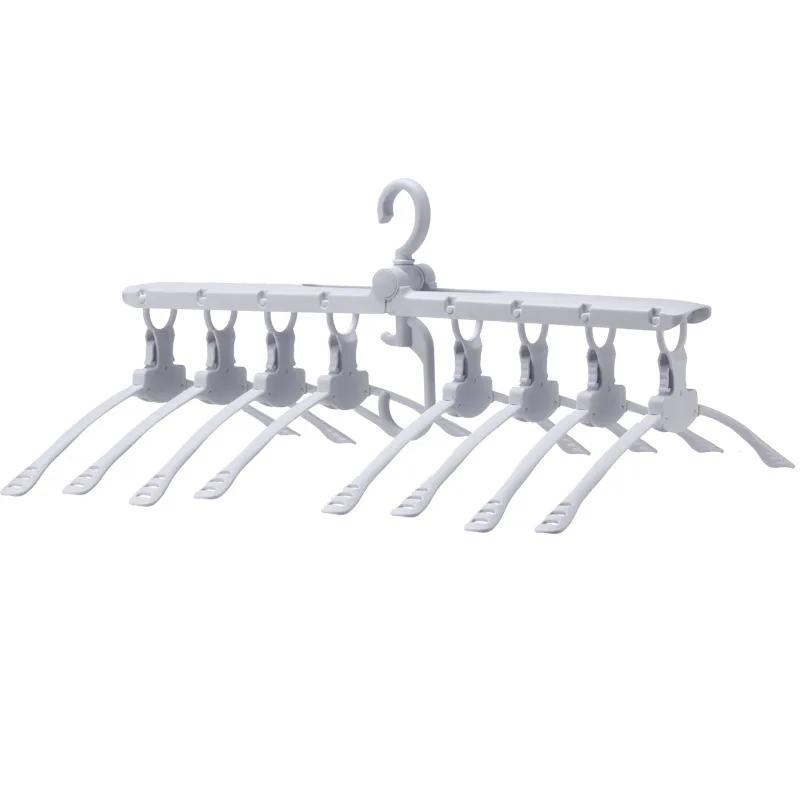 Space-Saving Foldable Hanger, Travel Drying Rack Multi-Functional Closet Organizer for Shirts, Pants, Wardrobe Storage New