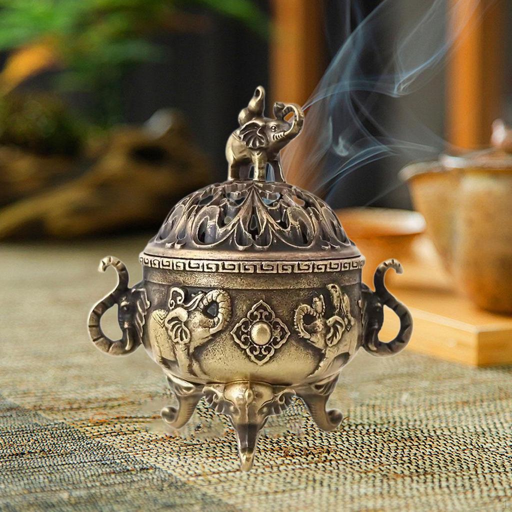 Incense Burner Furnishings Table Centerpiece Tabletop Decoration Cone Holder for Farmhouse