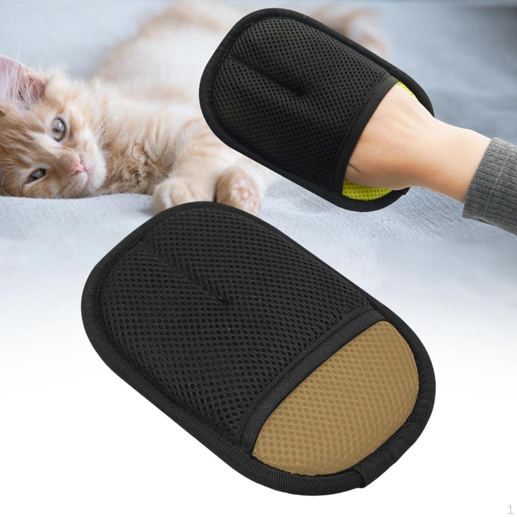 Cat Hair Removal Glove Cleaning Cloth Reusable Supplies Pet Dog Grooming Gloves for Long Short