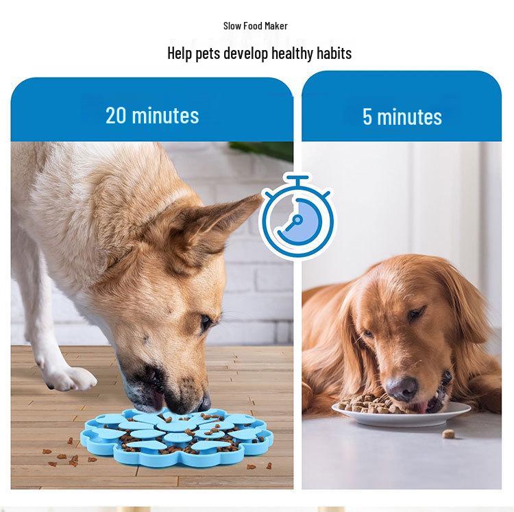 Silicone Pet Licking Mat with Suction - Anti-Choke, Anti-Slip Slow Feeder for Cats & Dogs
