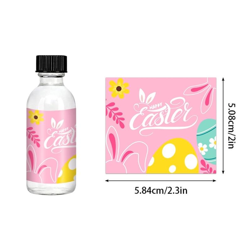 6pcs Easters Sticker Set for Kids and Toddlers Waterproof Cup Wraps Accessories Colorful Handmade Water Bottle Labels
