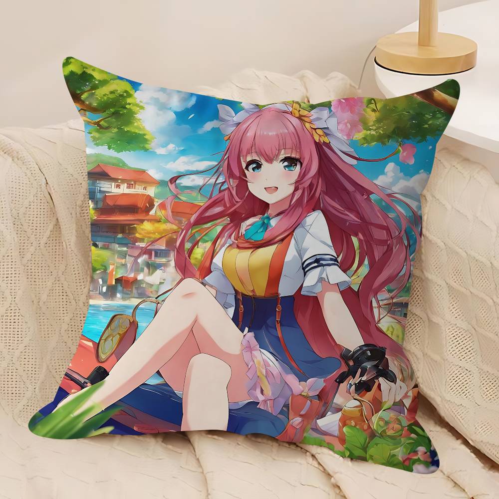 Anime Hololive Sakura Kissenbezug Dekokissen Sofa Heimdeko Hülle Kissenbezüge