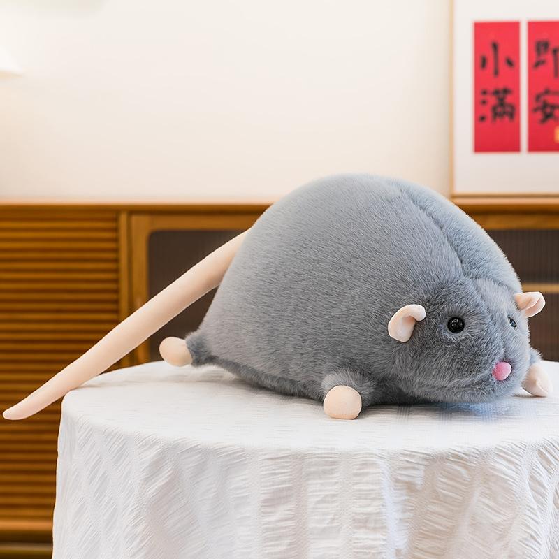 

Mouse doll funny trick plush toy ornament 35cm（100g） сірий колір