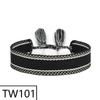 Customizable Handmade Bohemian Tassel Bracelet with Embroidered Logo - European & American Ethnic Friendship Style