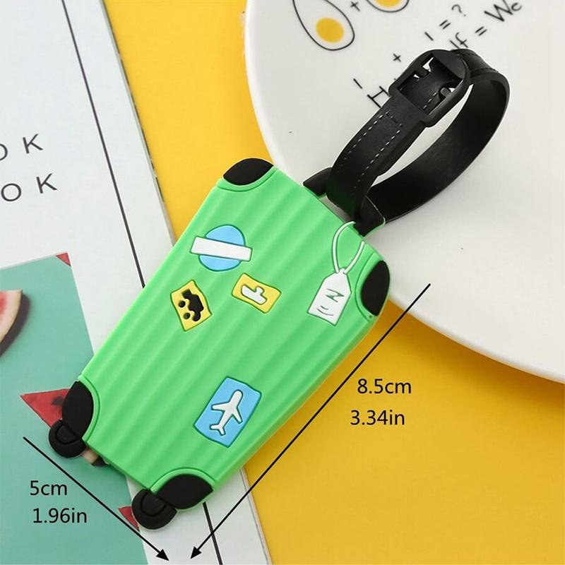 Silicone Luggage Tag Travel Trolley Case Identification Label Three-Dimensional Pattern BackpackSignatureInformation.-zmt