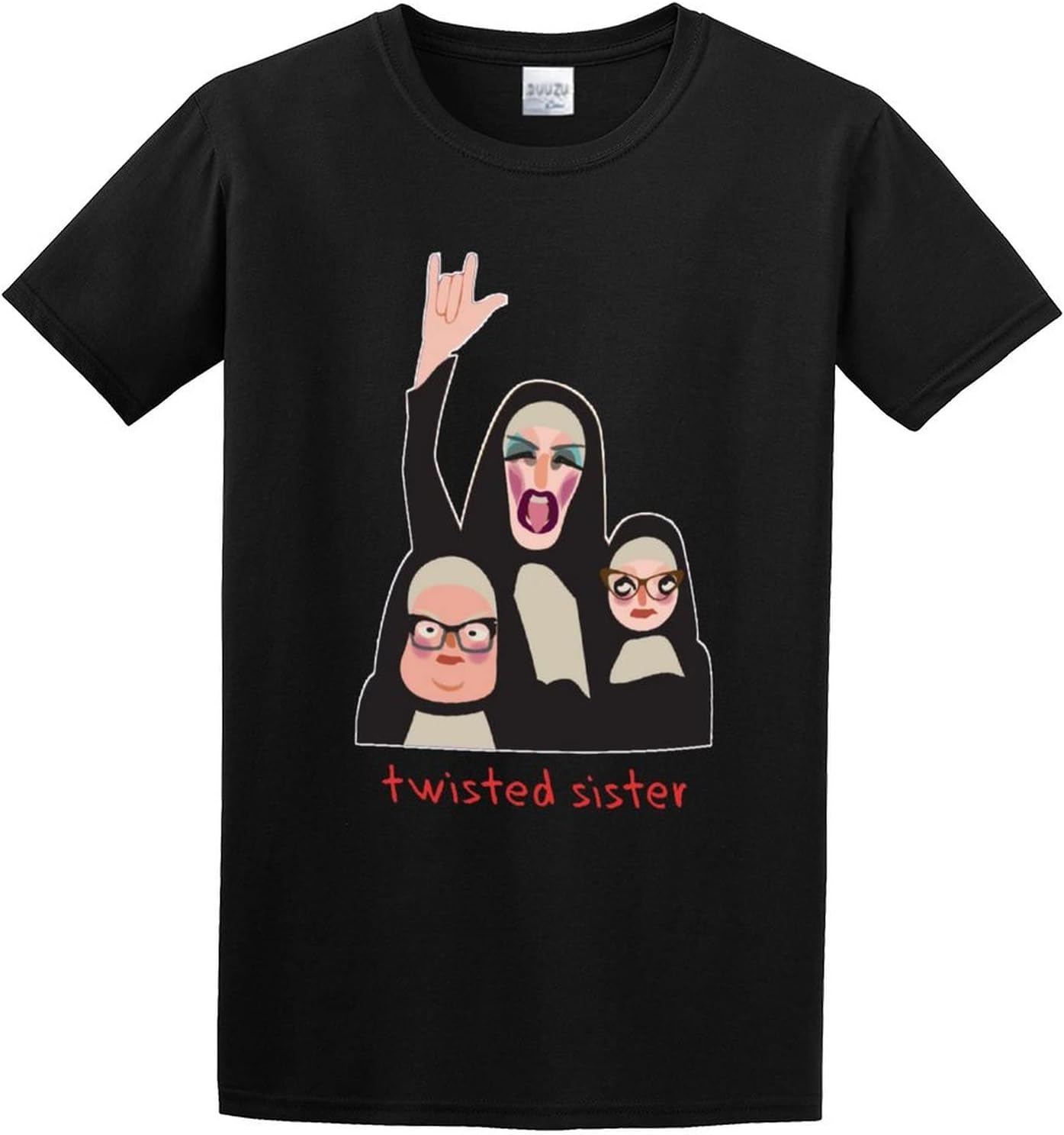 Men s Twisted Sister T Shirt Black 3XL