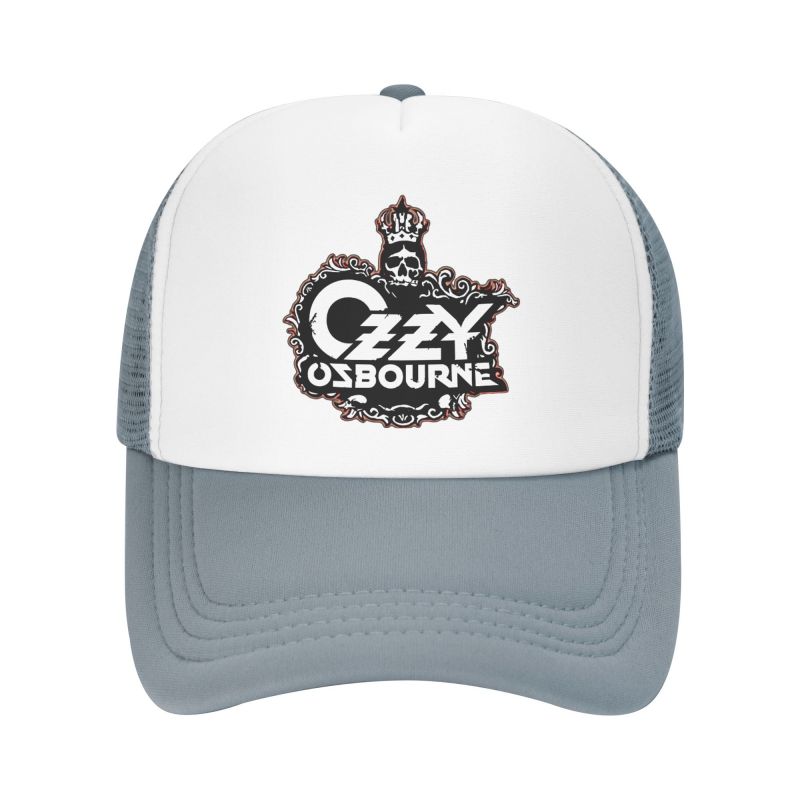 

Custom Ozzy Osbourne Metal Hard Rock Print Mesh Baseball Cap Unisex Breathable Sun Hats Outdoor Sports Adjustable Snapback Hat Adjustable