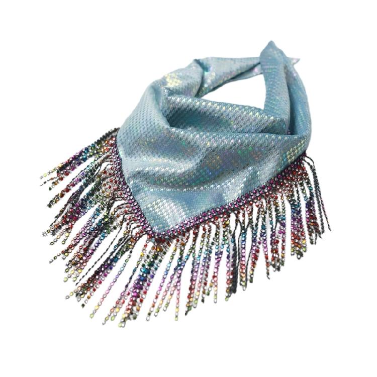 Modern Square Scarf Perfect Accessory for Nightclub Dancing and Music Festivals