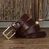 Men's Pin Buckle Belt Men's Leather First Layer Pure Cattlehide Simple All-Match Casual Jeans Belt