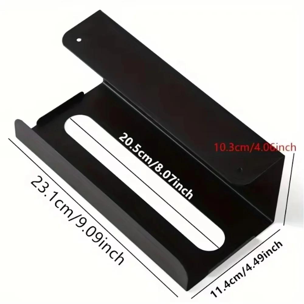 

1/2pcs Kitchen tissue holder, no punching iron paper holder, household napkin hanger, cabinet, drawer, wall mounted