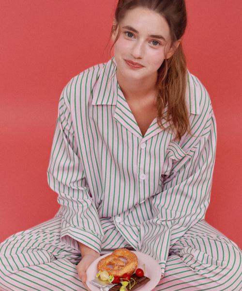 

[OFF HOUR] Jaipur Long Sleeve Pajama Set [Shipped from Korea] 100% Authentic M