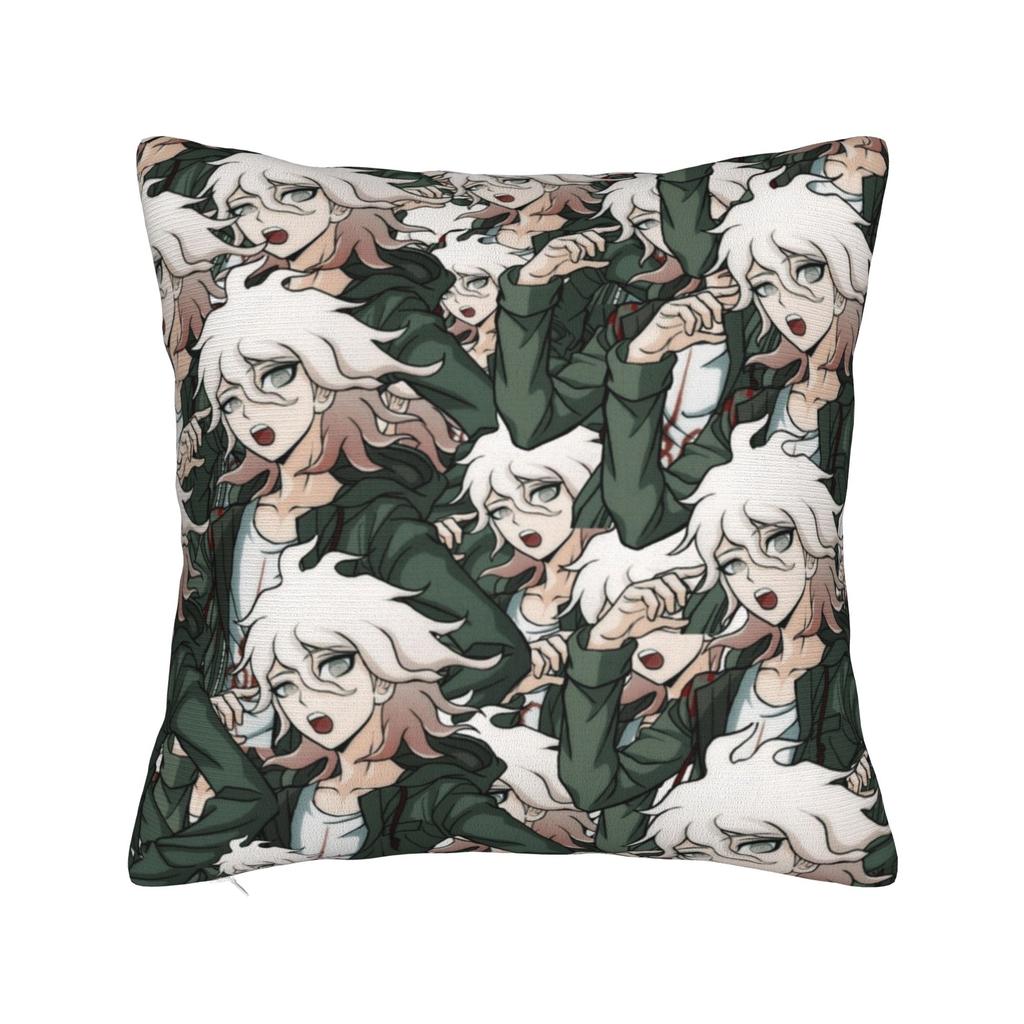 Nagito Komaeda Danganronpa Anime Pillowcase Printed Cushion Cover Decoration Pillow Case Cover Home Square