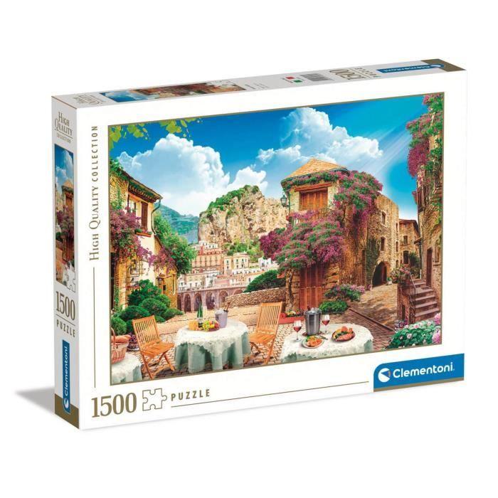 Puzzle 1500 pièces - clementoni - vue italienne - paysage et nature - coloris unique