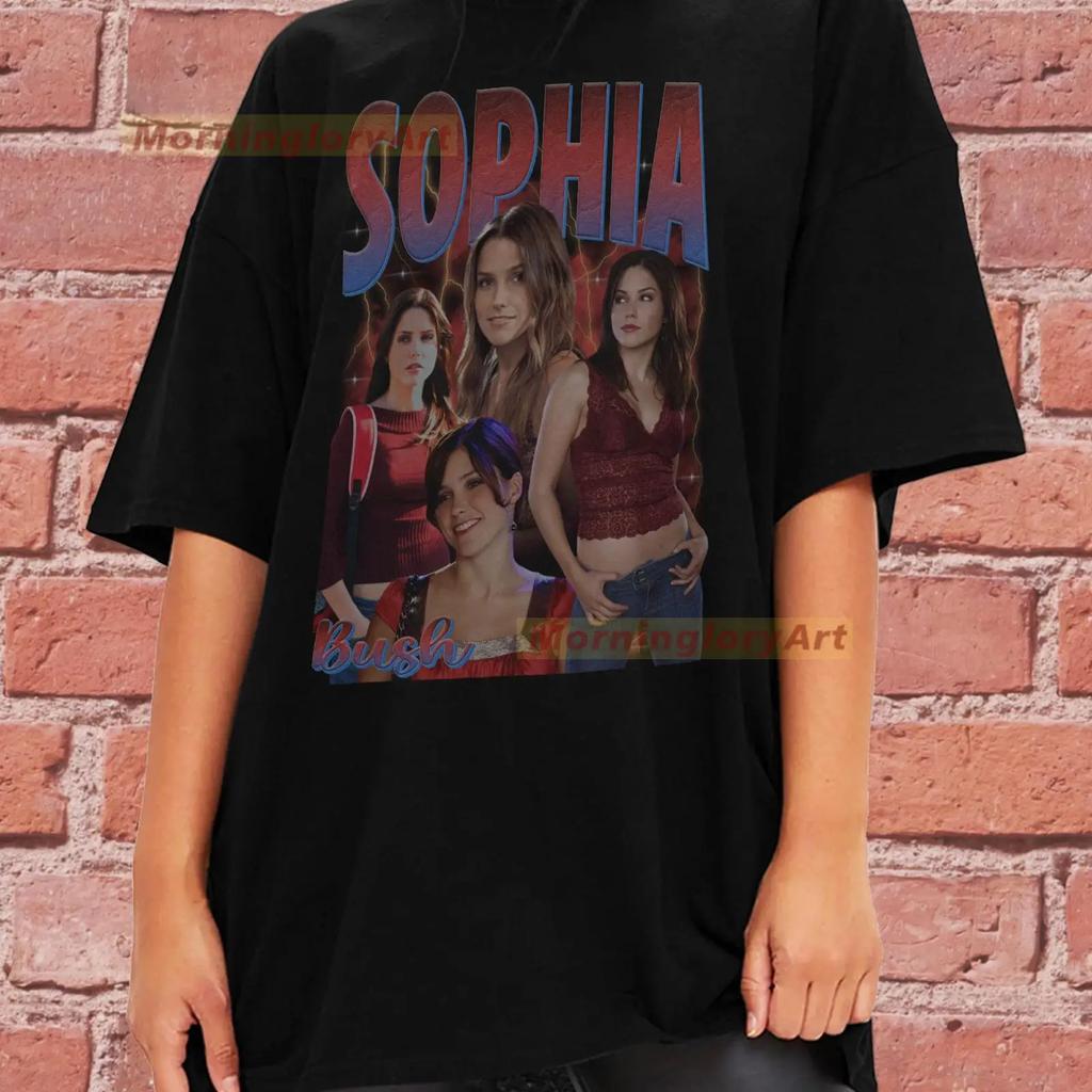 Sophia Bush T Shirt Sweat Sweater Cotton Clothing Vintage Unisex Comfortable Casual Homme Stretched Stylish Versatile