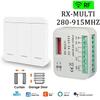 110V 220V 2CH 280-915MHz Tuya WiFi Garage Door Remote Control Receiver RF 433Mhz Wall Light Switch for Home Appliance LED Lamp