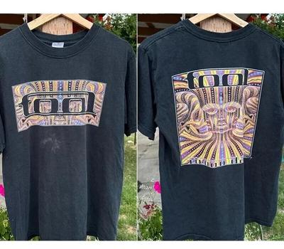Tool Band T-shirt Rare Design Black Tee 2 Side Tool Rock Band Unisex
