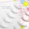 5PAIRS Transparent Stems Eyelash Extension Small Devil Eye Makup Tool One-piece Fake Lashes  Beauty