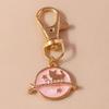 Cute Enamel Cartoon Cat Keychain Animal Key Ring Pendants for Women Girls Handbag Decor DIY Jewelry Accessories