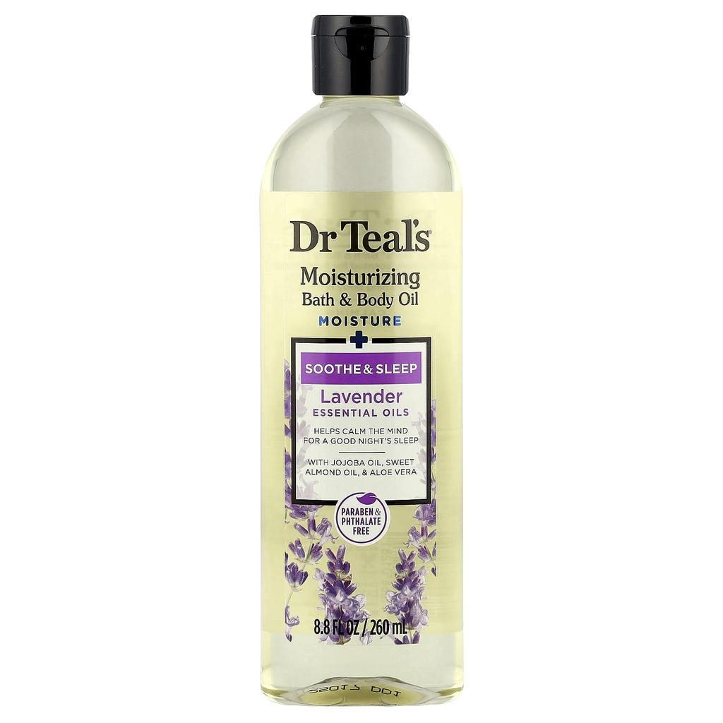 Dr. Teal's Moisturizing Bath & Body Oil, Lavender, 260 Ml (8.8 Fl Oz)