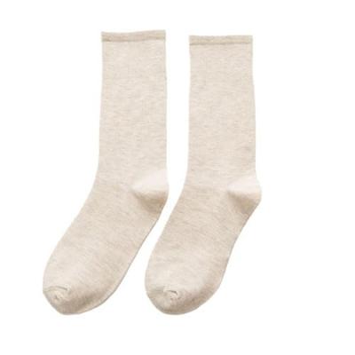 Loose Solid Cold Perfect for and Cream [KYULM7] Socks, Cute, Cotton, Thick, Weather, Warm, Commuting, Spring, Autumn, Winter, Stylish, Soft, Simple,