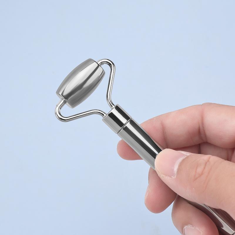 Facial Roller Gua Sha Beauty Face Neck Massage Tool Stainless Steel Skin Tightening Face Lifting Beauty Care Massage Roller