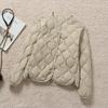 Women's Lightweight V-Neck Down Jacket - Autumn/Winter Casual Short Coat