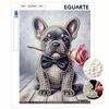 French Bulldog pearl painting handmade diy pearl art painting stickers home decoration gifts
