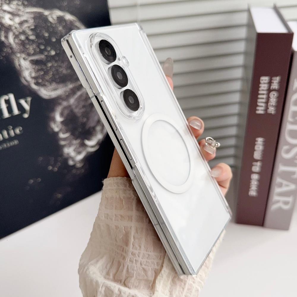 

Надтонкий Прозорий Магнітний Чохол Для Бездротової Зарядки Magsafe Для Samsung Galaxy Z Fold 7 6 5 4 Ударостійкий Захисний Чохол Galaxy Z Fold4