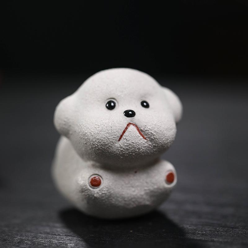 

Wealth Puppy Purple Clay Fly Puppy Tea Pet Japanese Tea Spirit Tea Figurine Play Toys Tea Zisha Statue Ornaments Can Be Raised