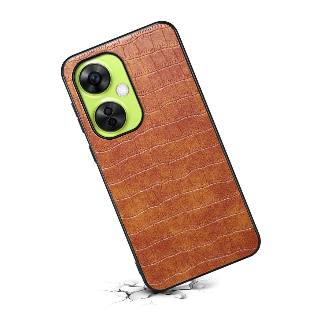 Für OnePlus Nord CE 3 Lite 5G/Nord N30 5G Handyhülle Krokodilmuster Texturiert Sturzsichere Hülle