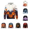 Men's Halloween Print Pullover Hoodie Long Sleeve Sweatshirt