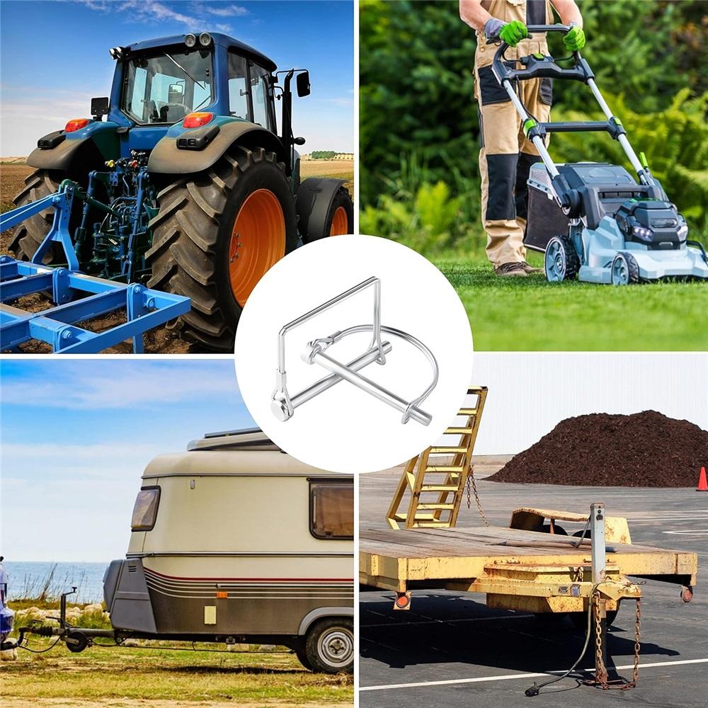  10-piece Trailer Pin Set – 2-3/4 Inches X 1/4 Inches (length X Width) – Suitable For Agricultural Trailers, Gardening Equipment, And Hook Systems.