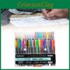 Color 48 Watercolor Chalk Marker Set Student Doodle Coloring Bullet Gift Pen