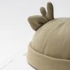 Solid Color Melon Skin Hat Cotton Beanie Hat Unisex Landlord Hat  Outdoor