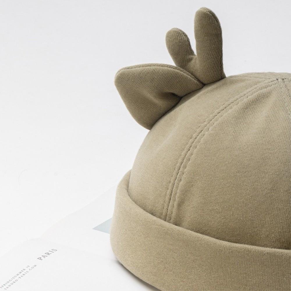 Solid Color Melon Skin Hat Cotton Beanie Hat Unisex Landlord Hat Outdoor