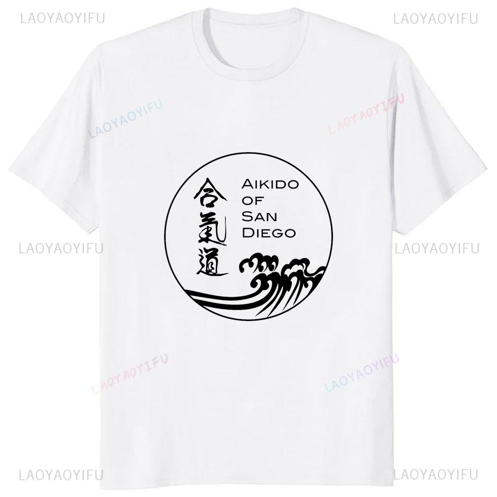 Aikido Japan Wushu Printed Graphic Harajuku Style Unisex Tshirt Take Exercise Fitness Casual Fashion Comfort Hipster GYM T Shirt